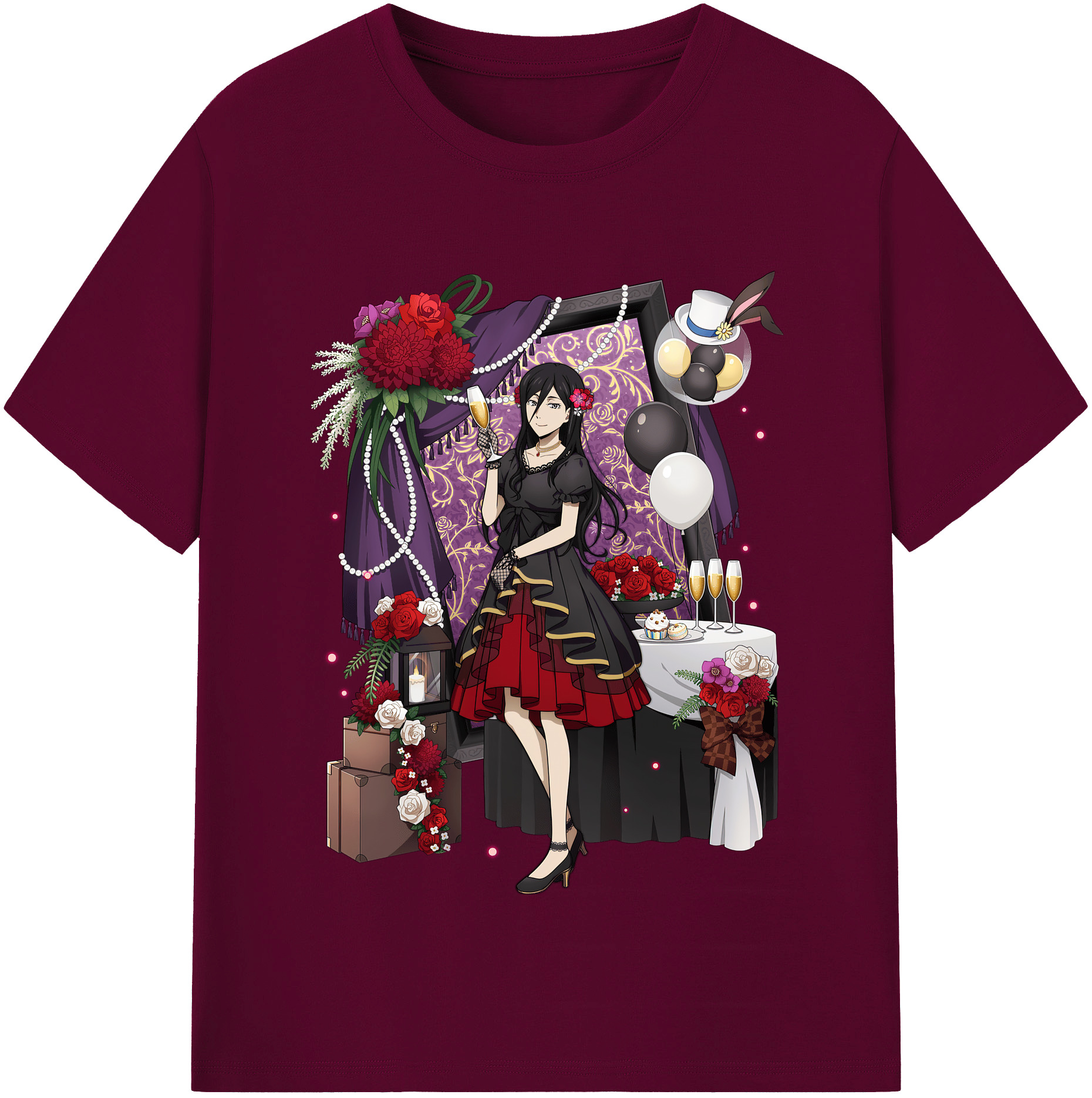 （画像用） 文豪ストレイドッグス Bungo Stray Dogs レディースカジュアルプリントTシャツ（綿100％）